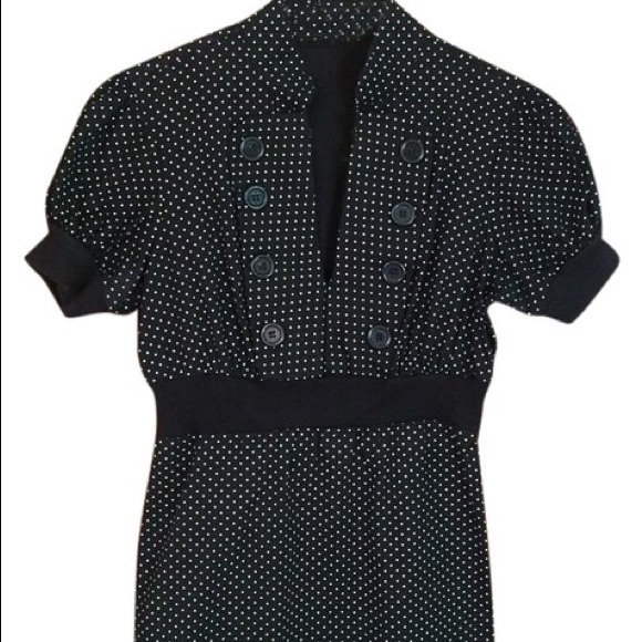 BeBop black and white polka dot dress - Picture 4 of 8